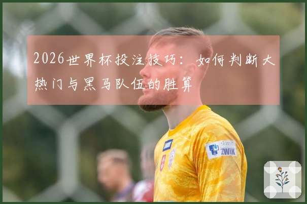 2026世界杯投注技巧：如何判断大热门与黑马队伍的胜算